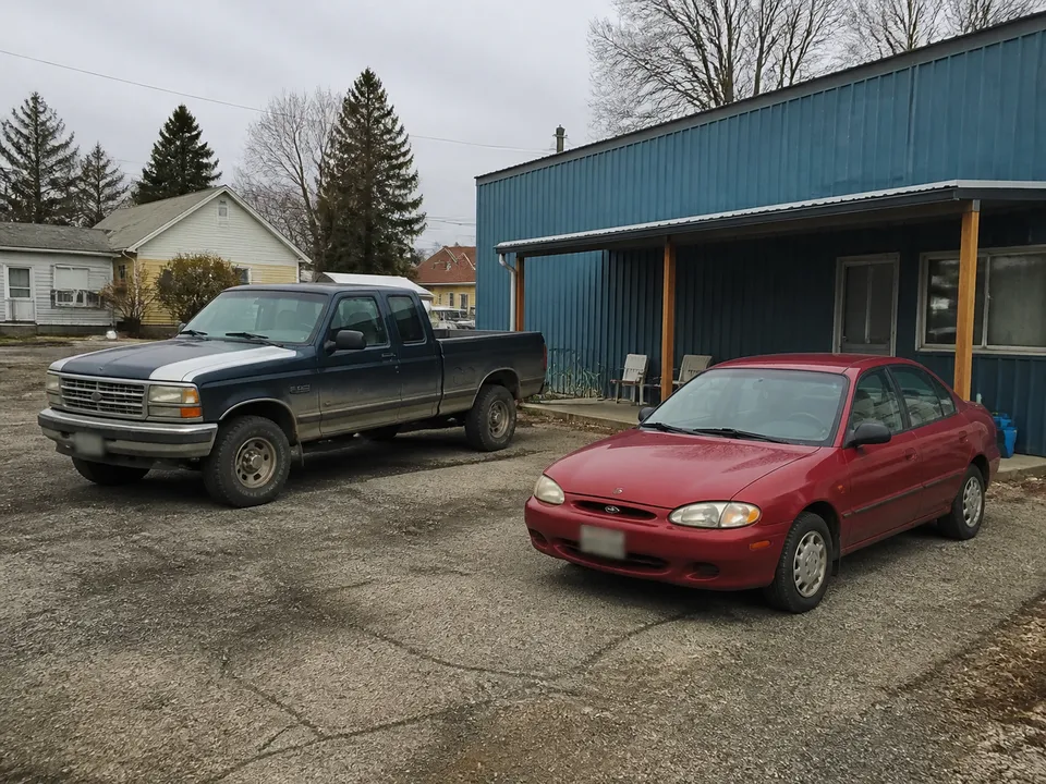 Informal countertop example of cars & trucks